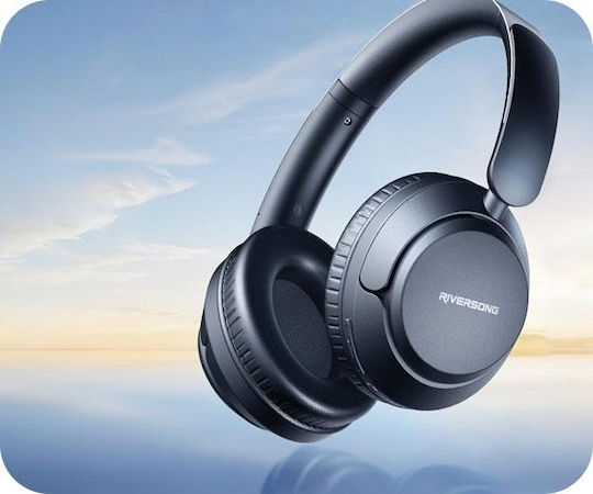 Riversong Rhythm M6 Bluetooth Wireless Over Ear Headphones with 25 hours of Operation Black