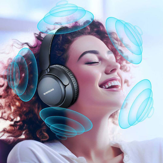 Riversong Rhythm M6 Bluetooth Wireless Over Ear Headphones with 25 hours of Operation Black