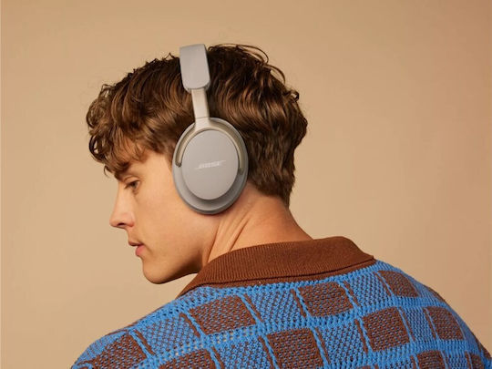 Bose QuietComfort Ultra Wireless / Wired Over Ear Headphones with 24 Hours Playing Time and Quick Charging Beige