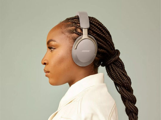 Bose QuietComfort Ultra Wireless / Wired Over Ear Headphones with 24 Hours Playing Time and Quick Charging Beige
