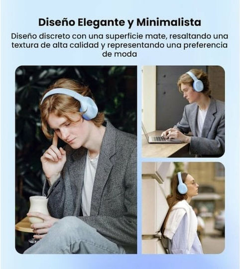 Edifier W600BT Wireless / Wired Over Ear Headphones with 30 hours of Operation Blue