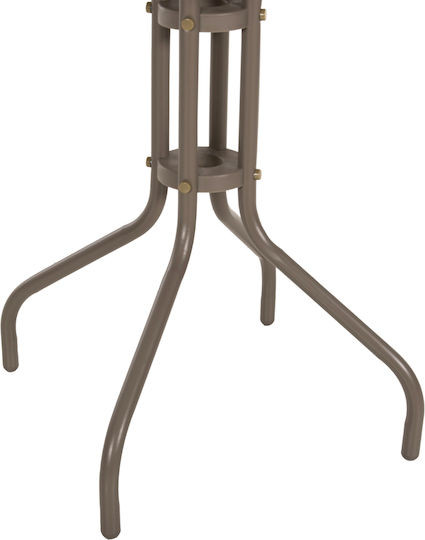 Tisch Café für kleine Außenbereiche Stabil Lino Champagne 60x60x70cm