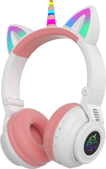 Unicorn STN27 Bluetooth Wireless On Ear Headphones with Radio with 7 hours of Operation White