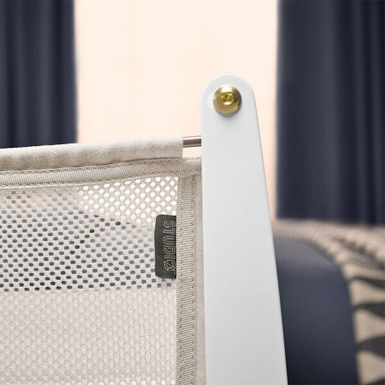 Snuz Λίκνο Snuzpod Studio Paris με Στρώμα και Πλαϊνό Άνοιγμα White