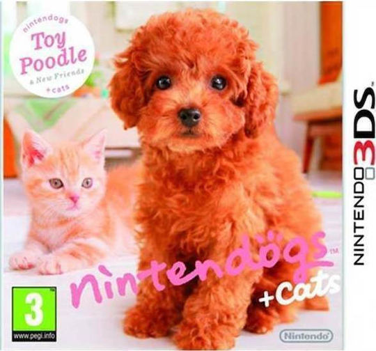 Nintendogs + Cats: Toy Poodle & New Friends 3DS Игра (Употребявано)