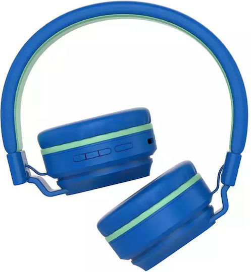 Tellur Buddy Wireless / Wired On Ear Headphones with 25 hours of Operation Blue