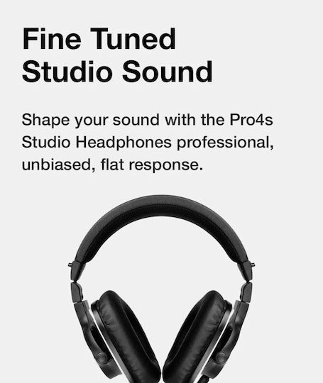 Koss Pro4S Wired Over Ear Headphones Black