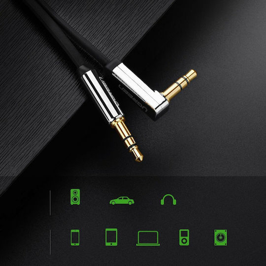 Ugreen 3.5mm Male to 3.5mm Male Audio Cable Black 3m with Gold Plated Terminals 10728
