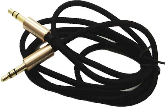 Awei 3.5mm Jack Cable 3.5mm Male - 3.5mm Male Black 1m 888117