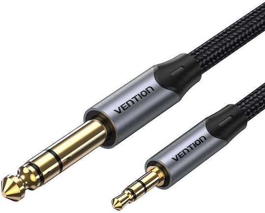 Vention Cable 6.3mm male - 3.5mm male 2m Γκρι BAUHH