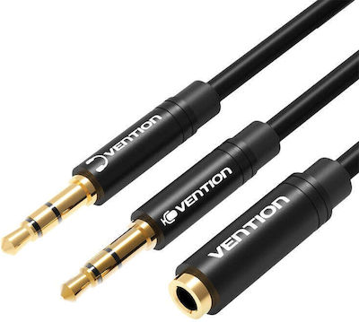 Vention 3.5mm male - 3.5mm male Cable Black 0.3m (056455)