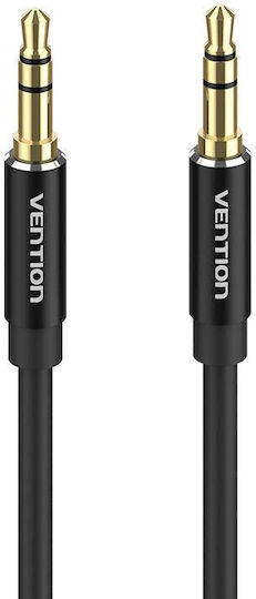 Vention 3.5mm Male To 3.5mm Male Black 5m Audio Cable With Gold Plated Terminals BAXBJ