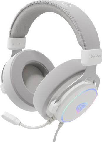 Genesis Neon 764 Over Ear Gaming Headset with Connection USB White