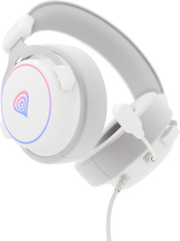 Genesis Neon 764 Over Ear Gaming Headset with Connection USB White