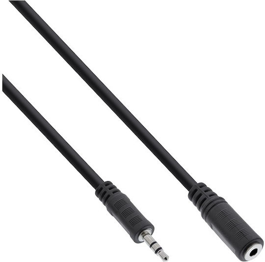 InLine Cablu Audio Jack 3,5 Mm Male - 3,5 Mm Feminin Negru 1m 99934