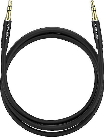 Vention Vention 3.5mm Jack Cable - 3.5mm Male to 3.5mm Male Black Length 2m