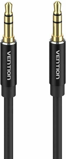 Vention Vention 3.5mm Jack Cable - 3.5mm Male to 3.5mm Male Black Length 2m
