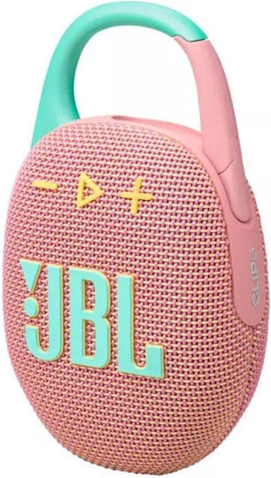 JBL Clip 5 Водоустойчиво Bluetooth високоговорител 7W с живот на батерията до 12 часа Розов