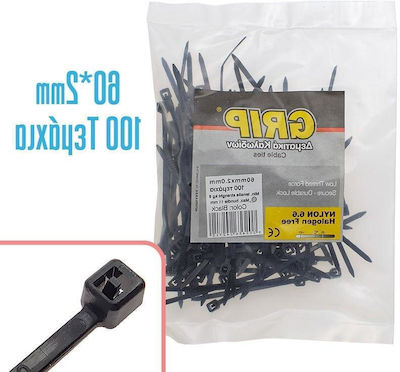 Cable Ty 60x2mm Black 100pcs