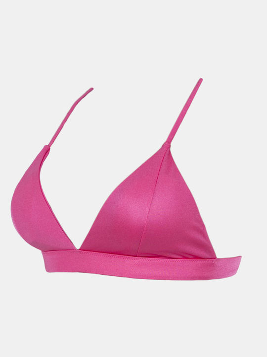 Bikini Τριγωνάκι C Cup με Ενίσχυση Φούξια