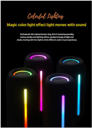 Awei Y788 Bluetooth Speaker 10W with Battery Life up to 7 hours Black