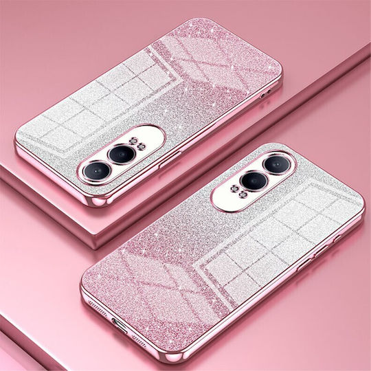 Gradient Glitter Umschlag Rückseite Silikon Rosa (OnePlus Nord CE)