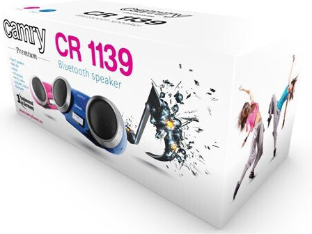 Camry Ηχείο Bluetooth 5W με Ραδιόφωνο Ροζ CR1139