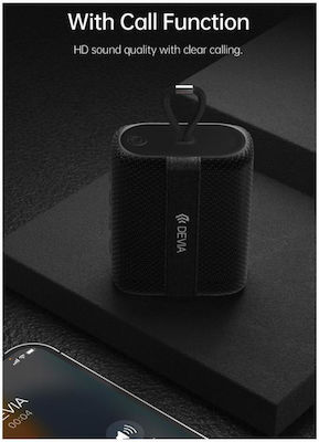 Devia O-A2 Ηχείο Bluetooth 5W με Διάρκεια Μπαταρίας έως 2 ώρες Μαύρο