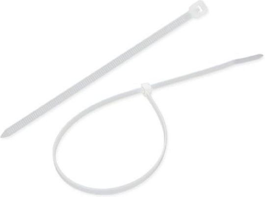 Elektro Plast Plastische Kabelbinder 140mmx2.5mm in Weiß Farbe (100 Stück) 25-140
