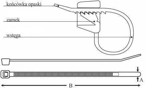 Elektro Plast Plastic Cable Ties 450mm x 8mm in Black Colour (50 pcs) (25.143)