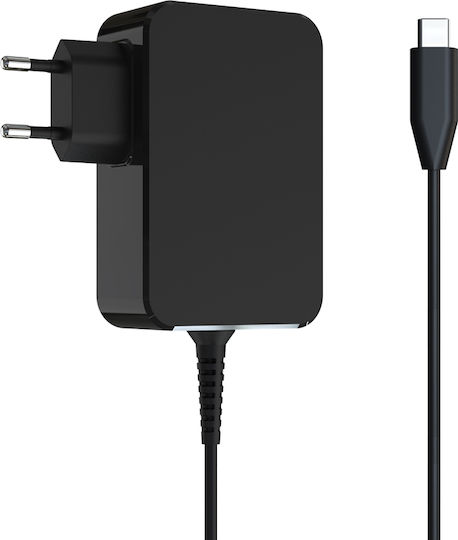 LC-Power USB-C Universal Laptop Charger 65W 20V 3.25A with Detachable Power Cable