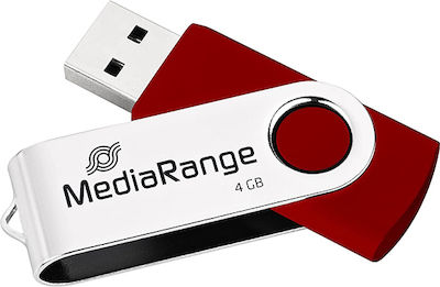 MediaRange 4GB USB 2.0 Stick Κόκκινο