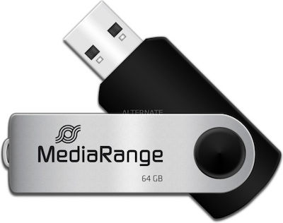 MediaRange 64GB USB 2.0 Stick Black