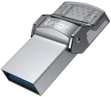 Lexar JumpDrive Dual Drive D35c 128GB USB 3.0 Stick με σύνδεση USB-A & USB-C Ασημί
