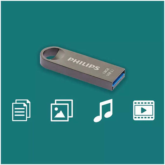 Philips Moon 128GB USB 3.1 Stick Argintiu