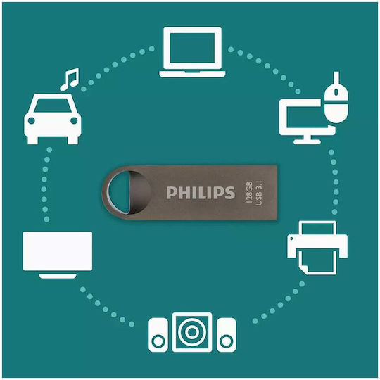 Philips Moon 128GB USB 3.1 Stick Argintiu