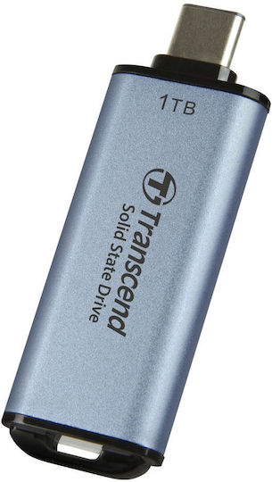 Transcend ESD300C 1TB USB 3.2 SSD Stick with connection USB-C Blue