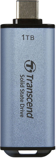 Transcend ESD300C 1TB USB 3.2 SSD Stick with connection USB-C Blue