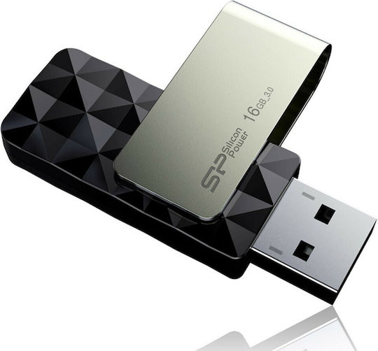 Silicon Power 16GB USB 3.0 Stick Μαύρο