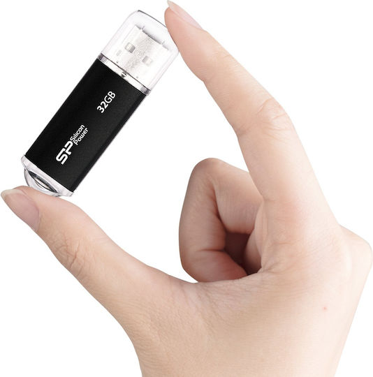 Silicon Power 32GB USB 2.0 USB-Stick Schwarz