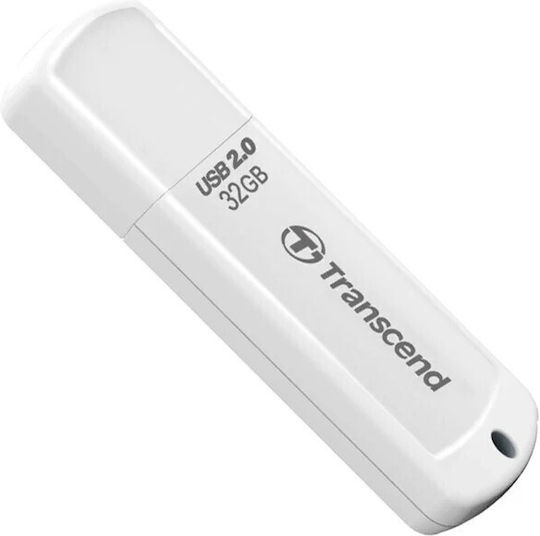 Transcend 32GB USB 2.0 Stick Λευκό