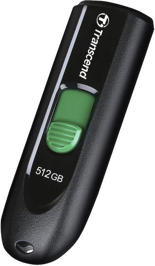 Transcend JetFlash 790C 512GB USB 3.1 Стик с връзка USB-C Черен