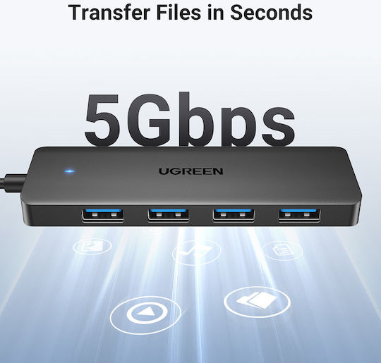 Ugreen CM219 Hub 4 Θυρών USB 3.0 με σύνδεση USB-A