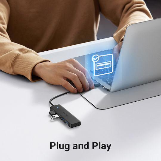 Ugreen CM219 Hub 4 Θυρών USB 3.0 με σύνδεση USB-A