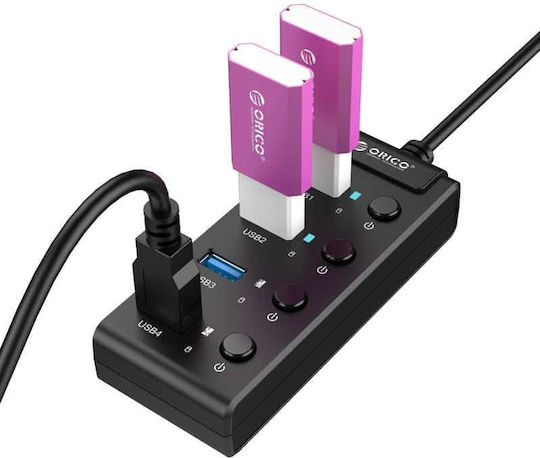 Orico Hub 4 Θυρών USB 3.0 με σύνδεση USB-A