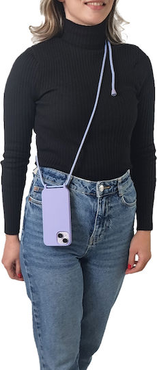 Silicone Case with Carrying Cord Carryhang Sonique Xiaomi Xiaomi 14 Lilac