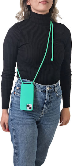 Silicone Case with Carryhang Lanyard for Samsung Galaxy A50, Galaxy A50s, Galaxy A30s - Blue