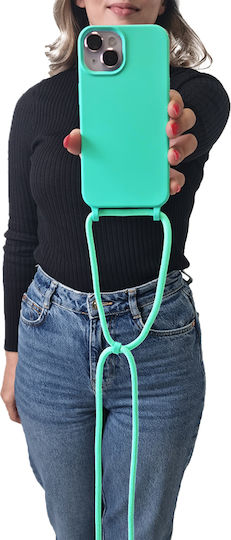 Silicone Case with Carryhang Lanyard for Samsung Galaxy A50, Galaxy A50s, Galaxy A30s - Blue