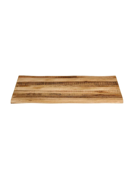 vidaXL Square Table Surface made of Solid Wood Mango 110x80x2.5cm 370677 1pcs