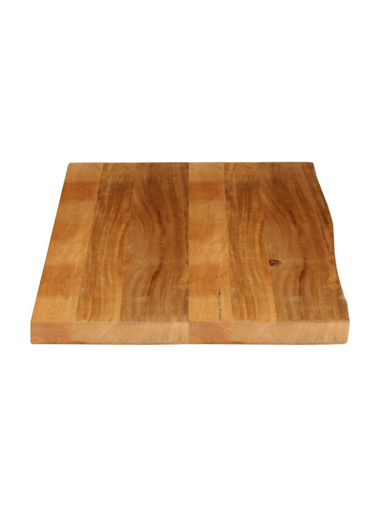 vidaXL Rectangular Table Surface made of Solid Wood Mango 100x60x2.5cm 370550 1pcs